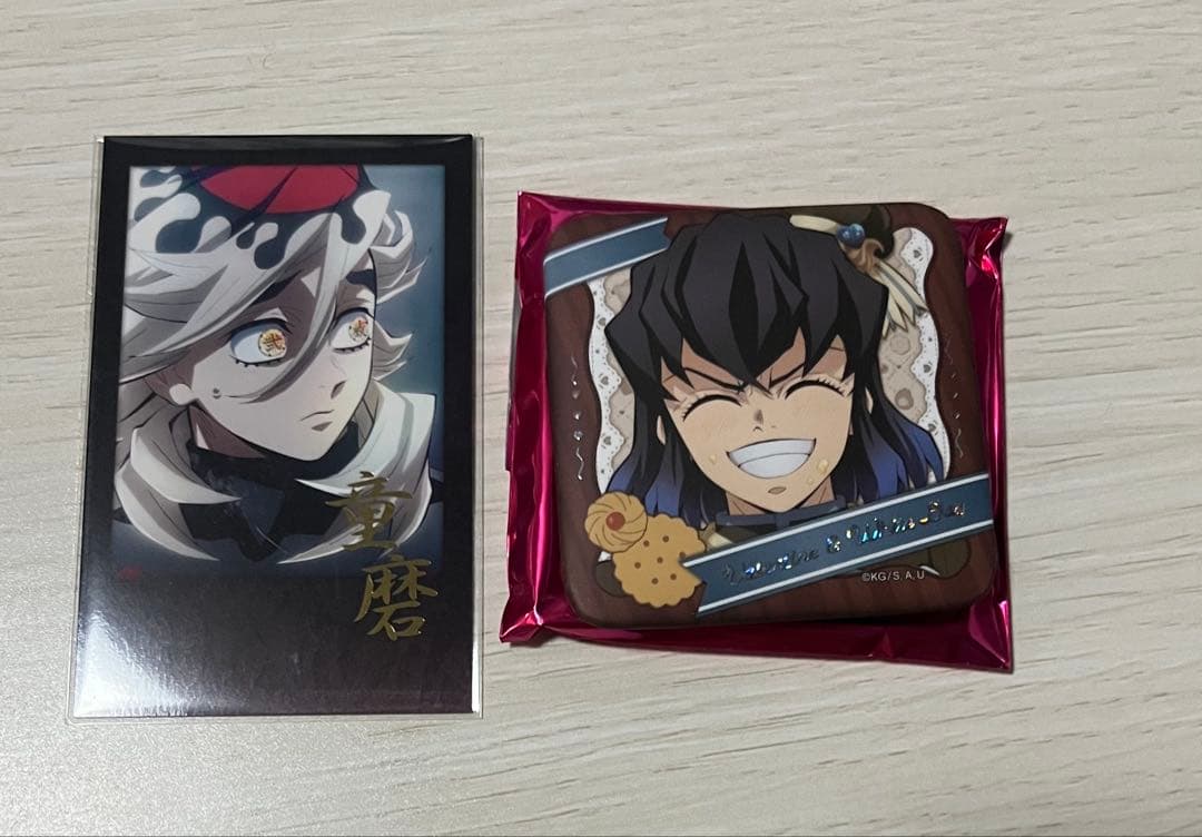 鬼滅の刃 ufotable お楽しみくじ 童磨 バレンタイン缶バッジ 伊之助