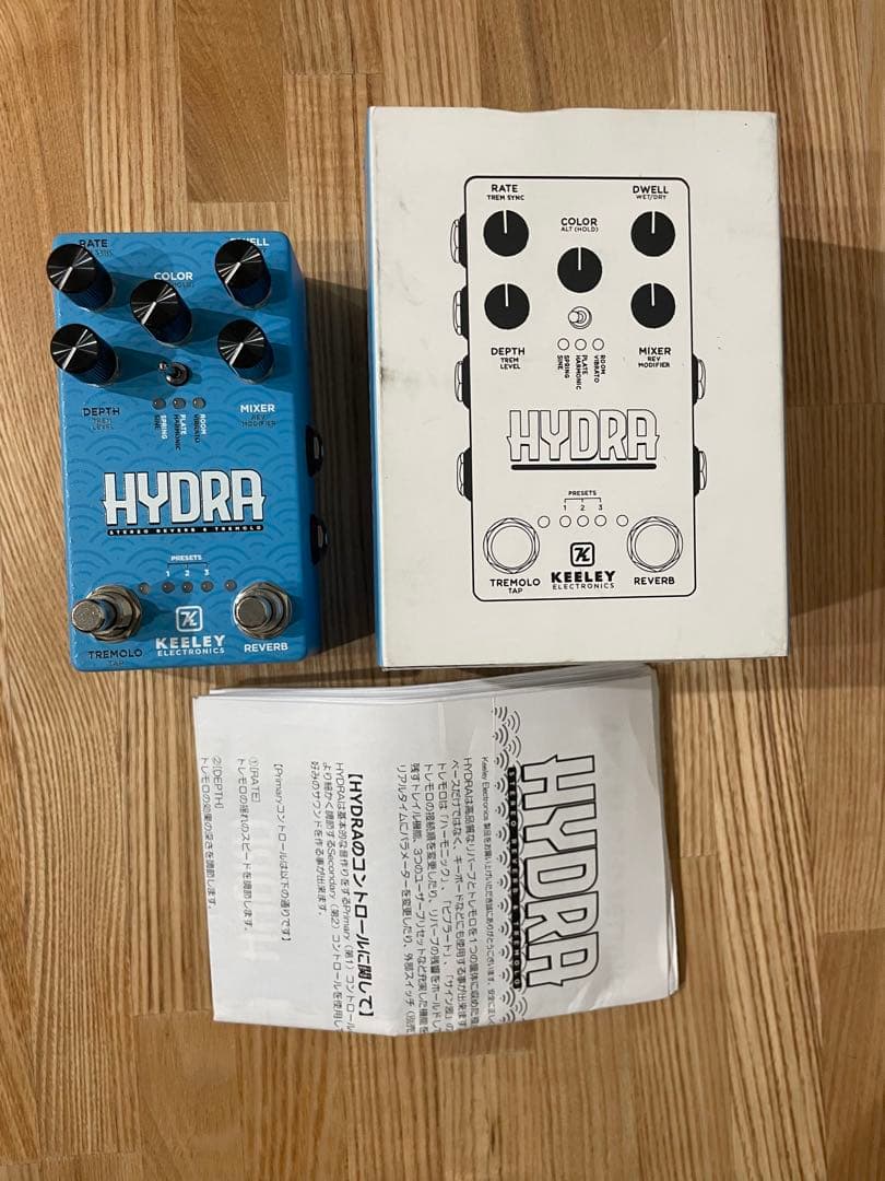 ギター KEELEY HYDRA STEREO REVERB & TREMOLO