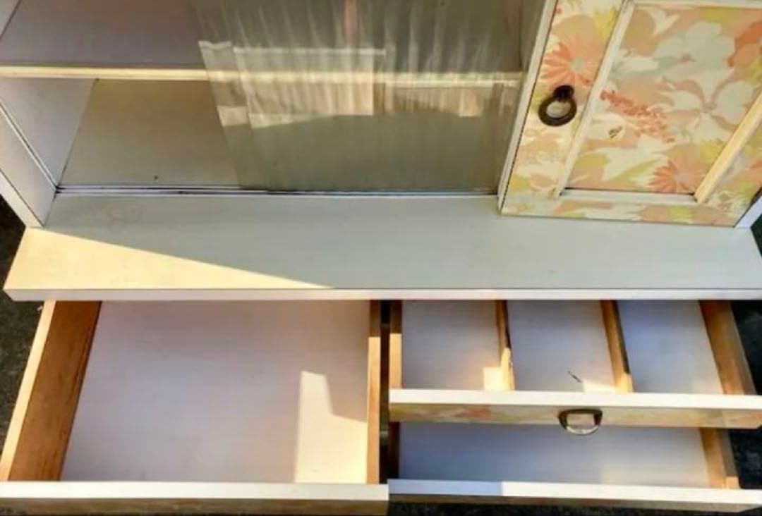 レトロ 食器棚 インテリア 昭和レトロ 引き出し 待ち合わせ対応のみ