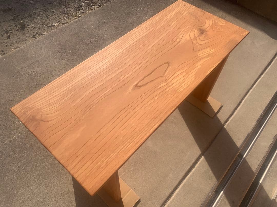 【MUKU】欅(ケヤキ)のベンチ，サイドテーブル