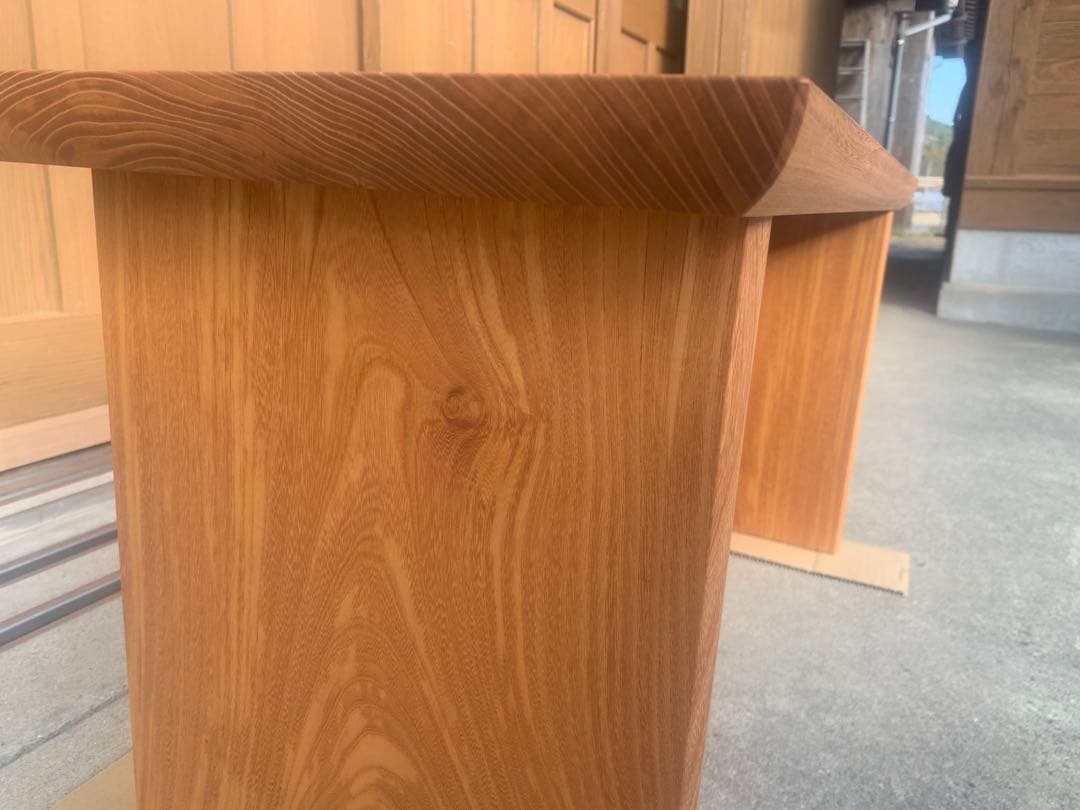 【MUKU】欅(ケヤキ)のベンチ，サイドテーブル