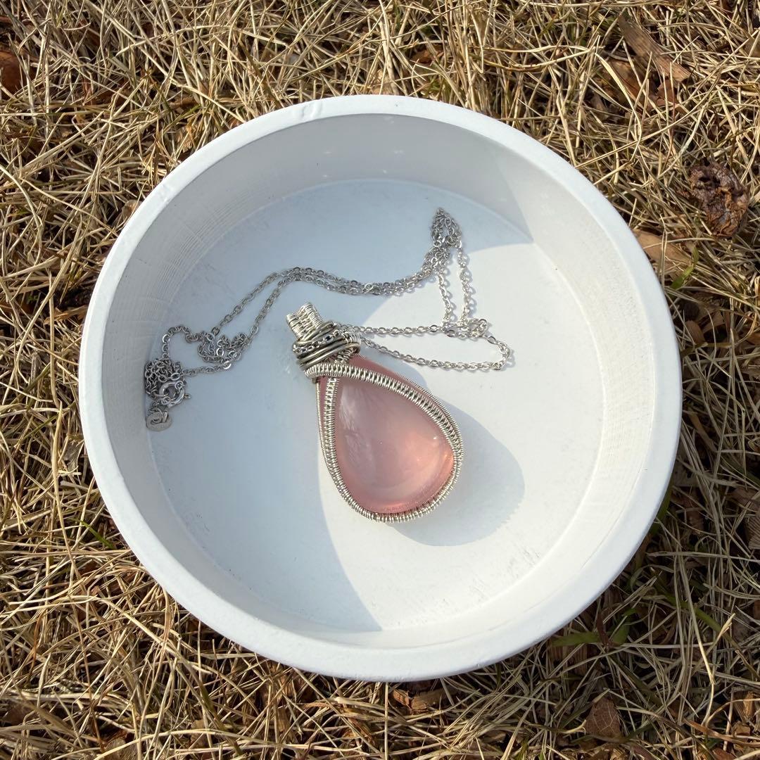 ペンダント ローズクォーツ