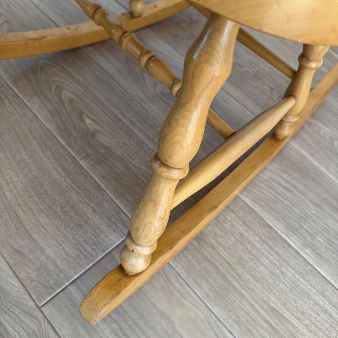 柏木工 美品 希少ナチュラルカラー ロッキングチェア アンティーク 送料無料