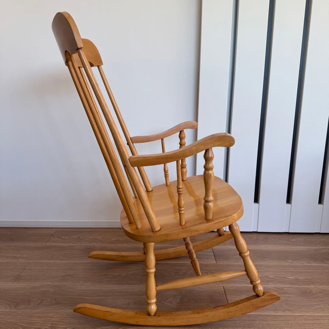 柏木工 美品 希少ナチュラルカラー ロッキングチェア アンティーク 送料無料