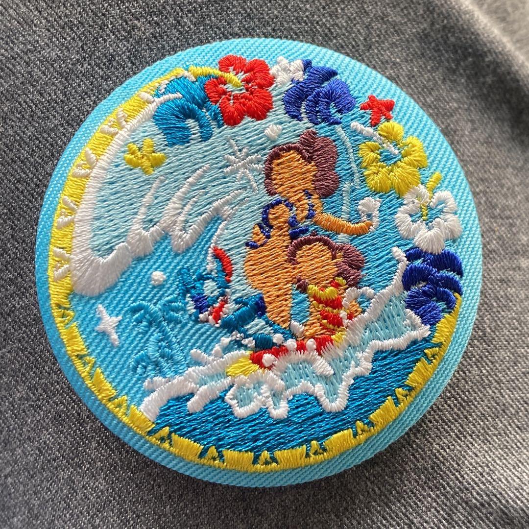 スティッチ 刺繍缶バッジ ディズニー - メルカリ