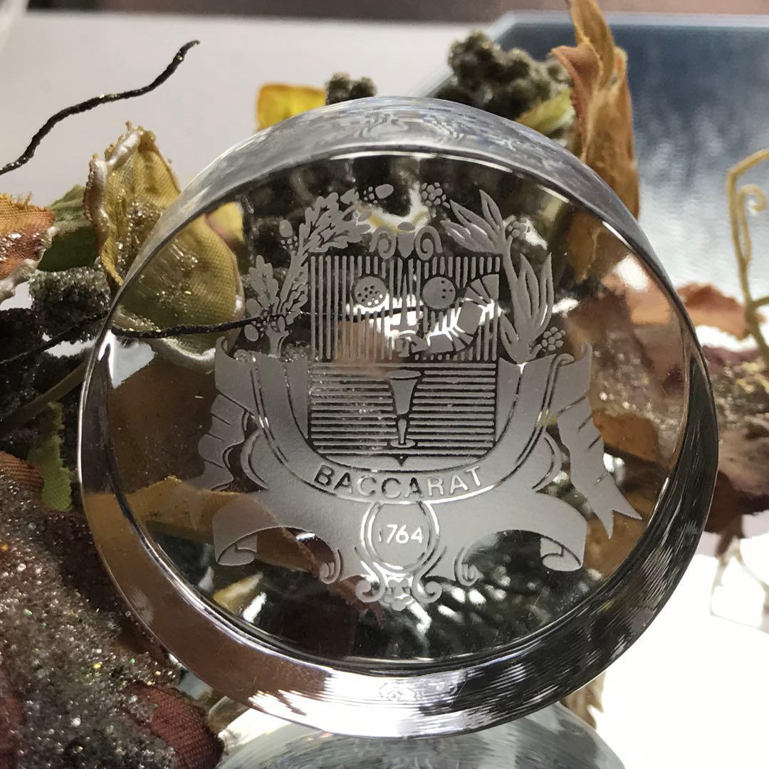 オールドバカラBACCARATクリスタルペーパーウエイト★バカラの紋章入り★レア