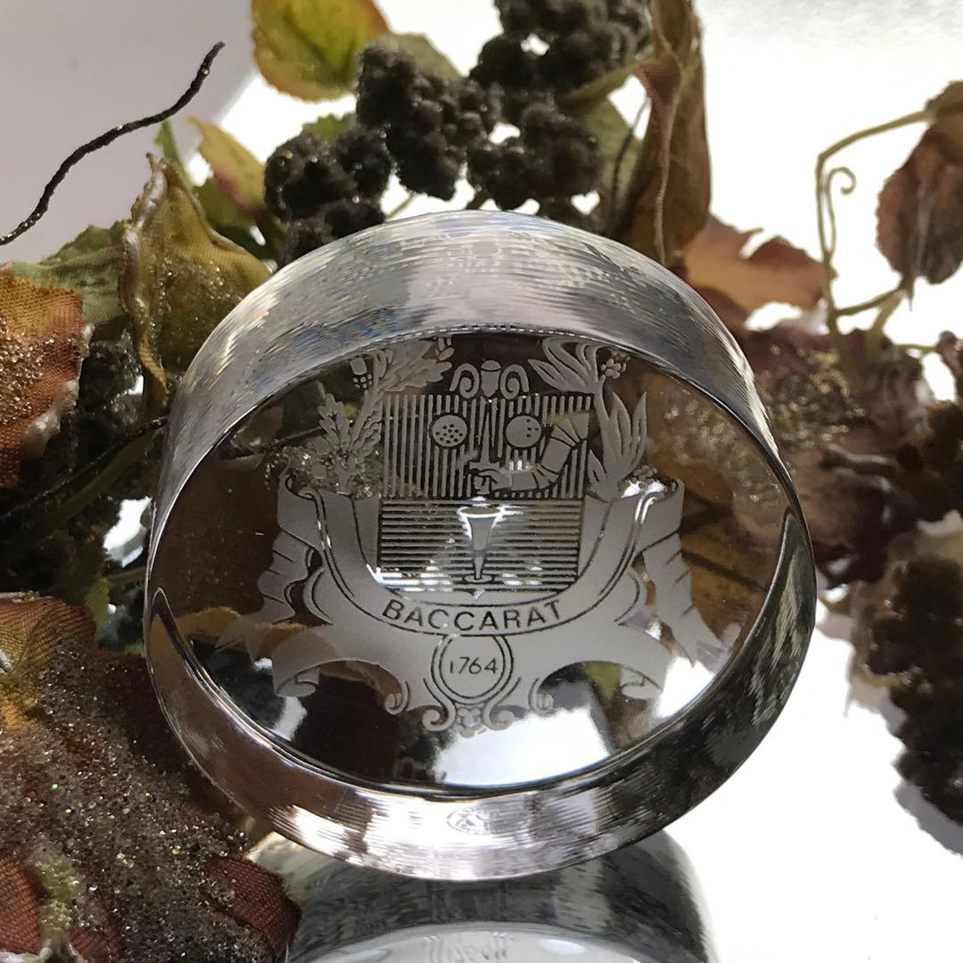 オールドバカラBACCARATクリスタルペーパーウエイト★バカラの紋章入り★レア