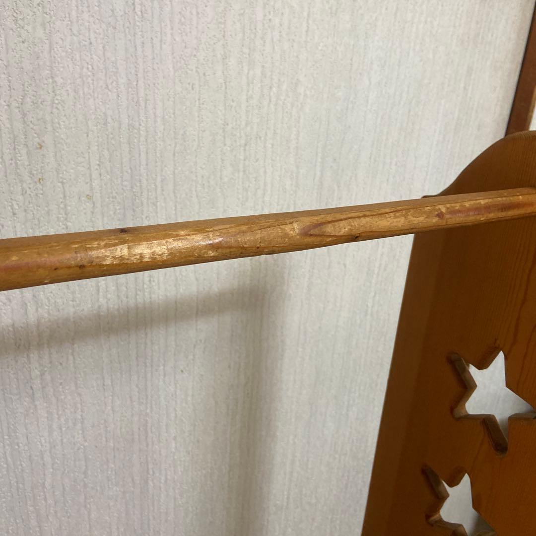 手作り　カントリー　ハンガーラック