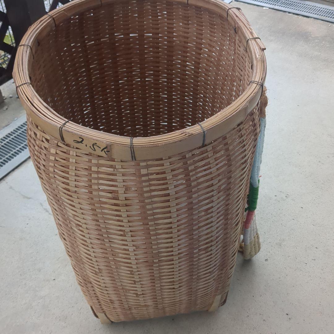 特大背負いカゴ(竹製)レトロ