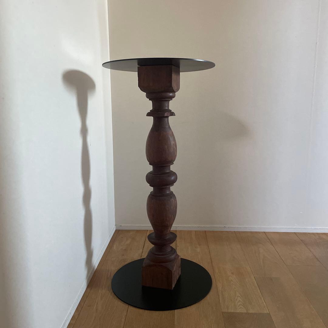 古材×アイアン　サイドテーブル　花台