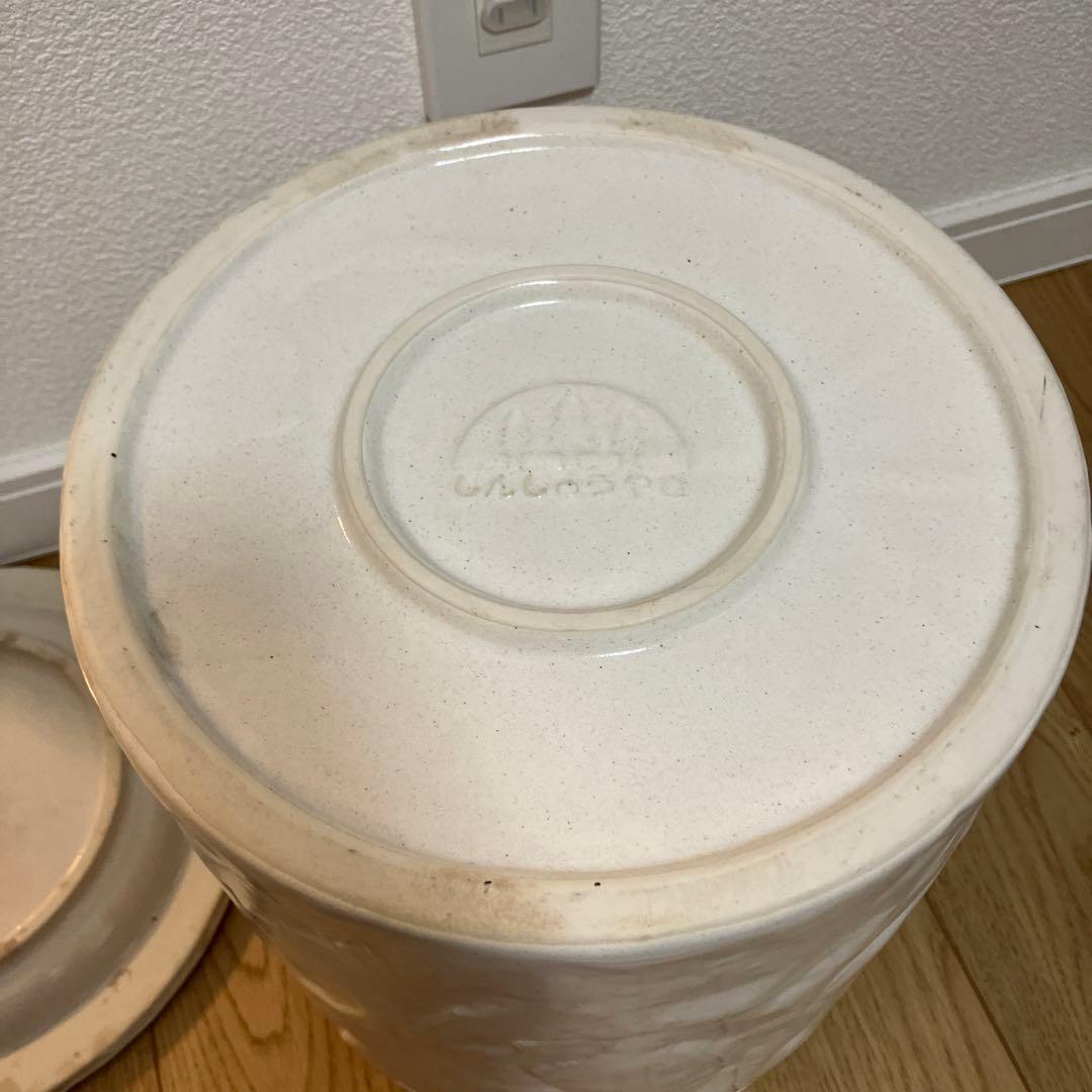 しんしゅうやき　かめ　壺　保存容器　漬物作り　味噌作り