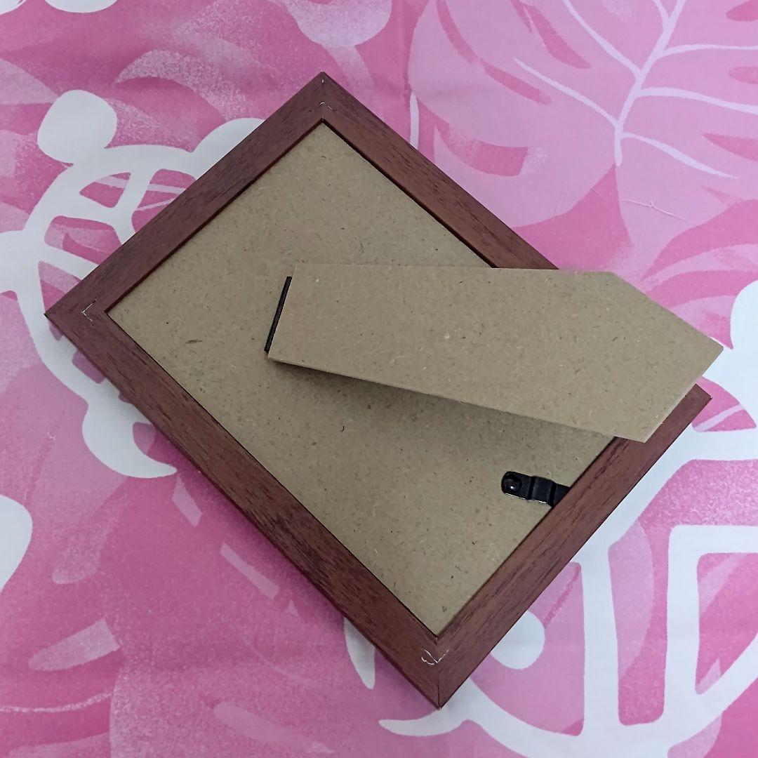 【SOLD OUT】☆ステンドグラス風 ハワイアンフレーム☆三毛猫とレインボー