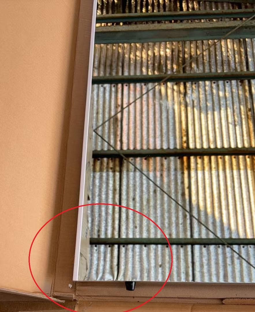 【美品】ダンスミラー 割れない鏡 幅60x160cm 姿見 白色 4番