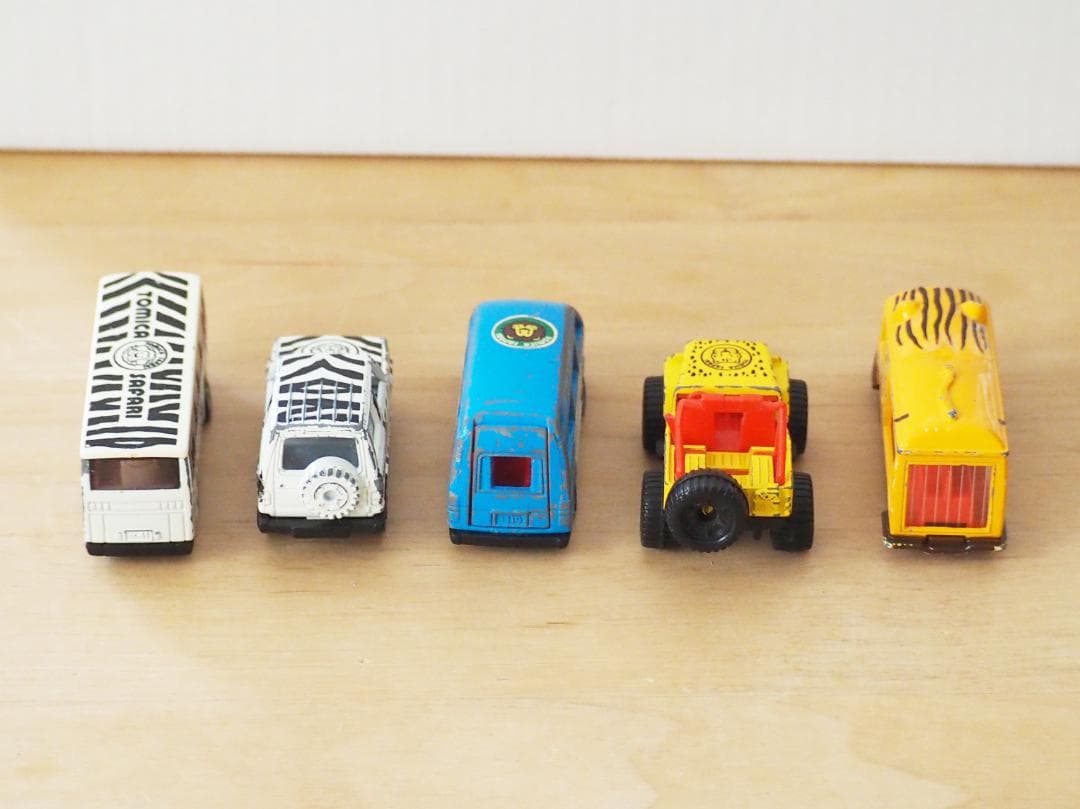 廃盤 日本製 トミカ☆トミカ サファリセット 5台セット ミニカー