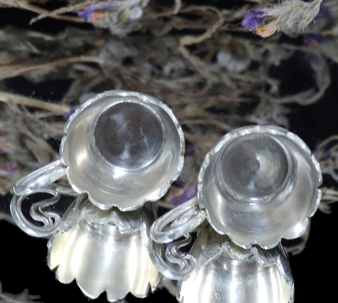 アンティーク・クリストフル 激レア イチョウ文 カップ 調味料入れ ペア 2個