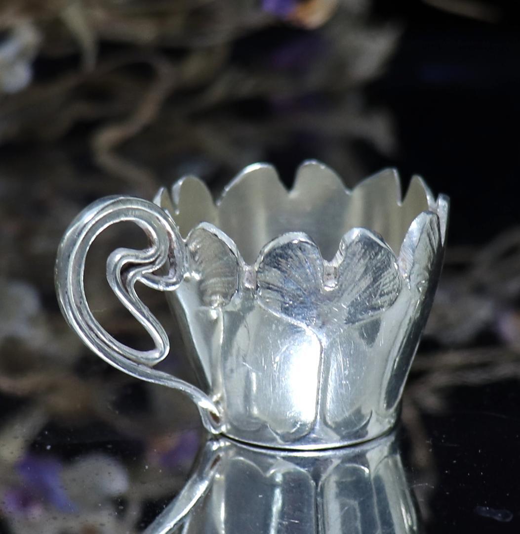 アンティーク・クリストフル 激レア イチョウ文 カップ 調味料入れ ペア 2個