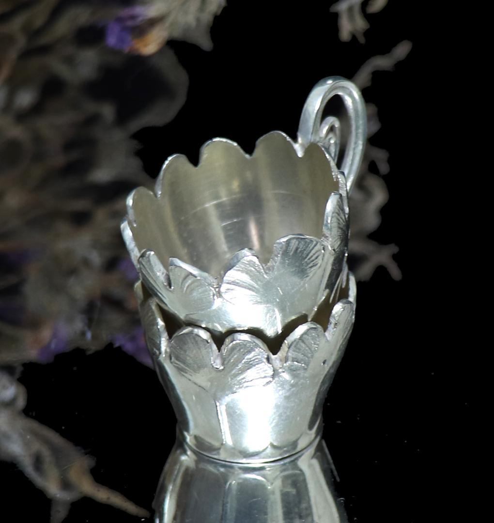 アンティーク・クリストフル 激レア イチョウ文 カップ 調味料入れ ペア 2個