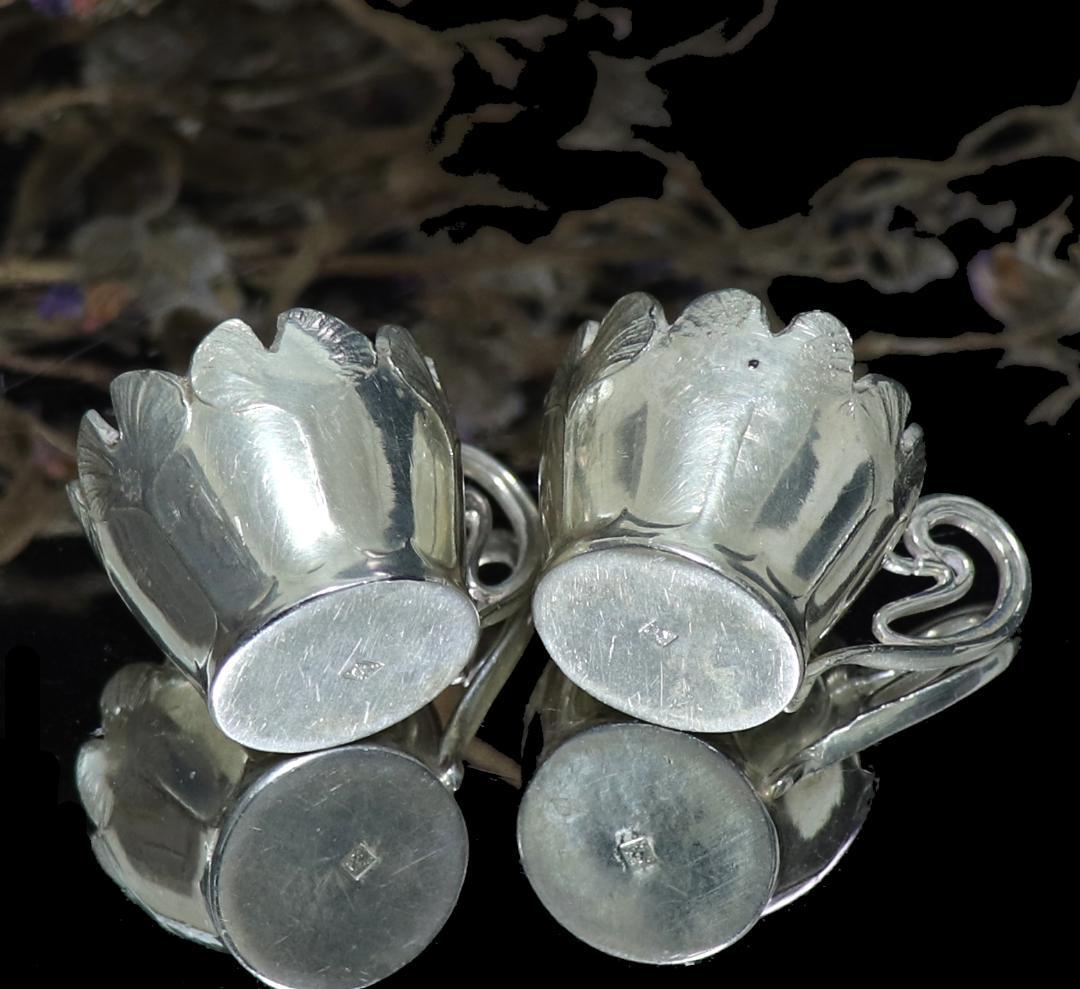 アンティーク・クリストフル 激レア イチョウ文 カップ 調味料入れ ペア 2個