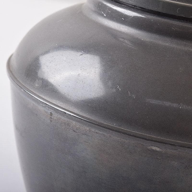 煎茶道具　錫製　茶壷　茶心壷　約718g　F　R8746