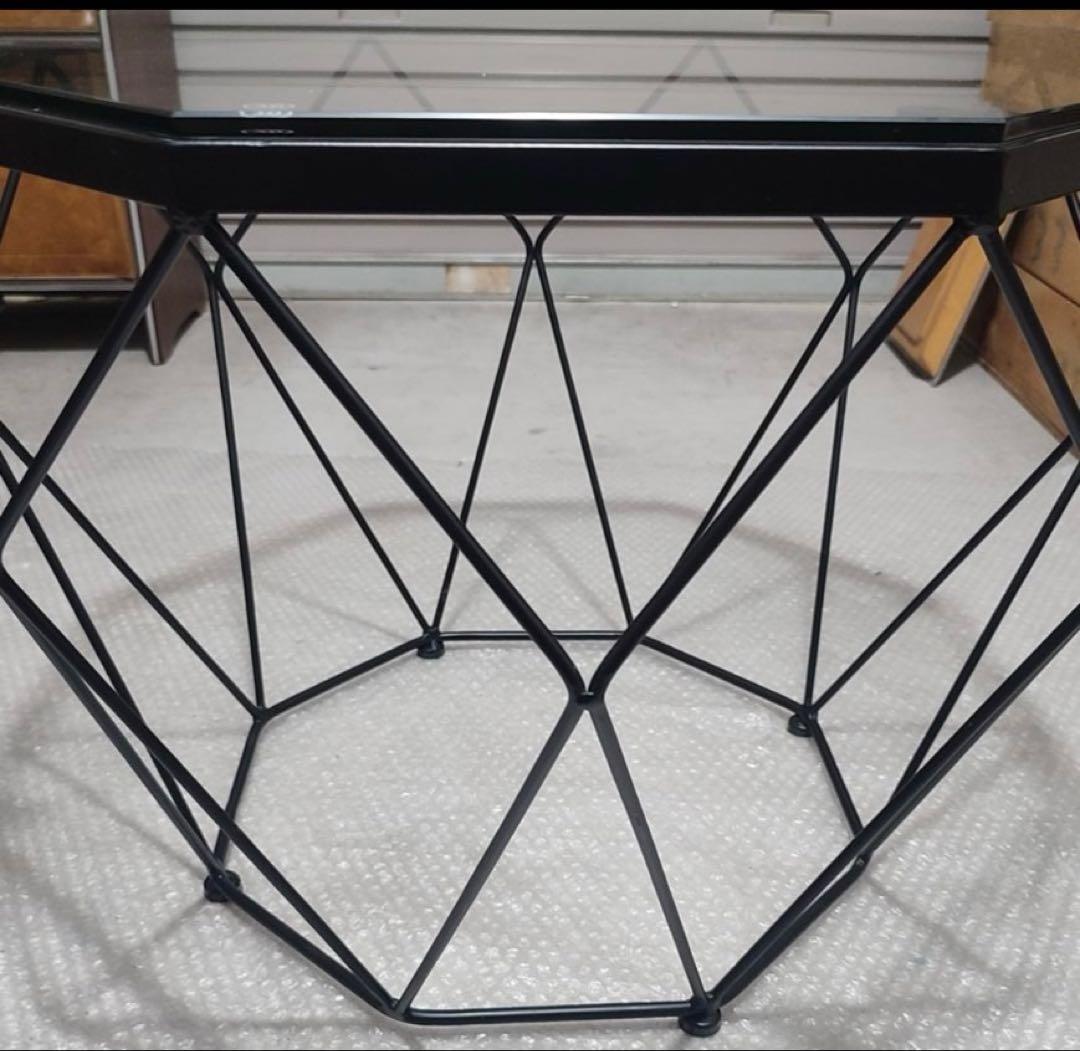 7610様_10/17購入予定 ジオメトリックデザイン 八角形ガラステーブル