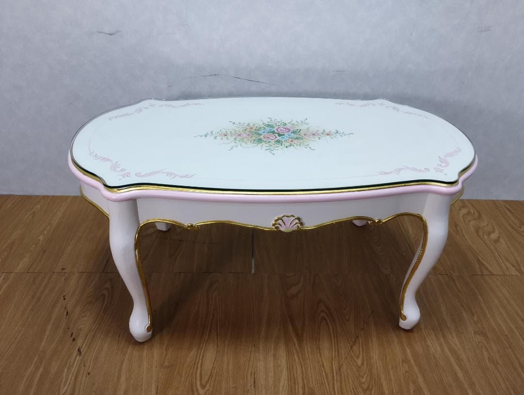 K♦194 ロココ アントワネット Rフォルムセンターテーブル 訳あり未使用品