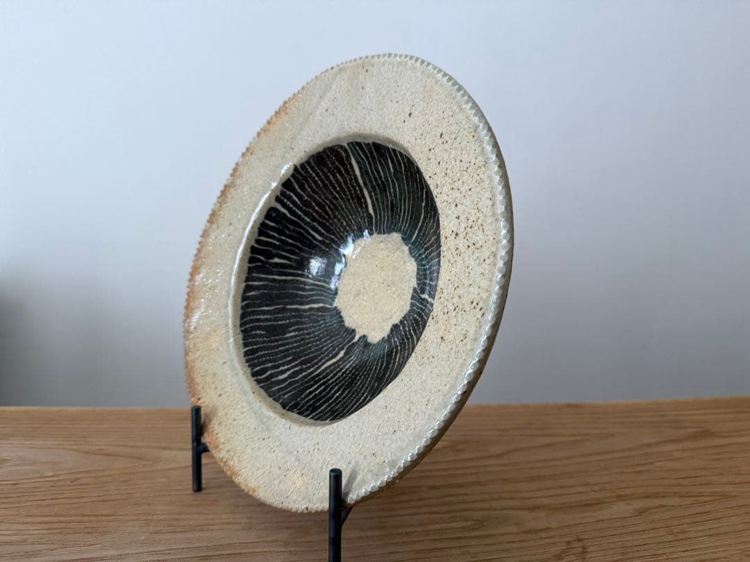 掛谷康樹 練り上げ 9寸皿 練上手リム付鉢 惣堂窯 丸皿 - メルカリ