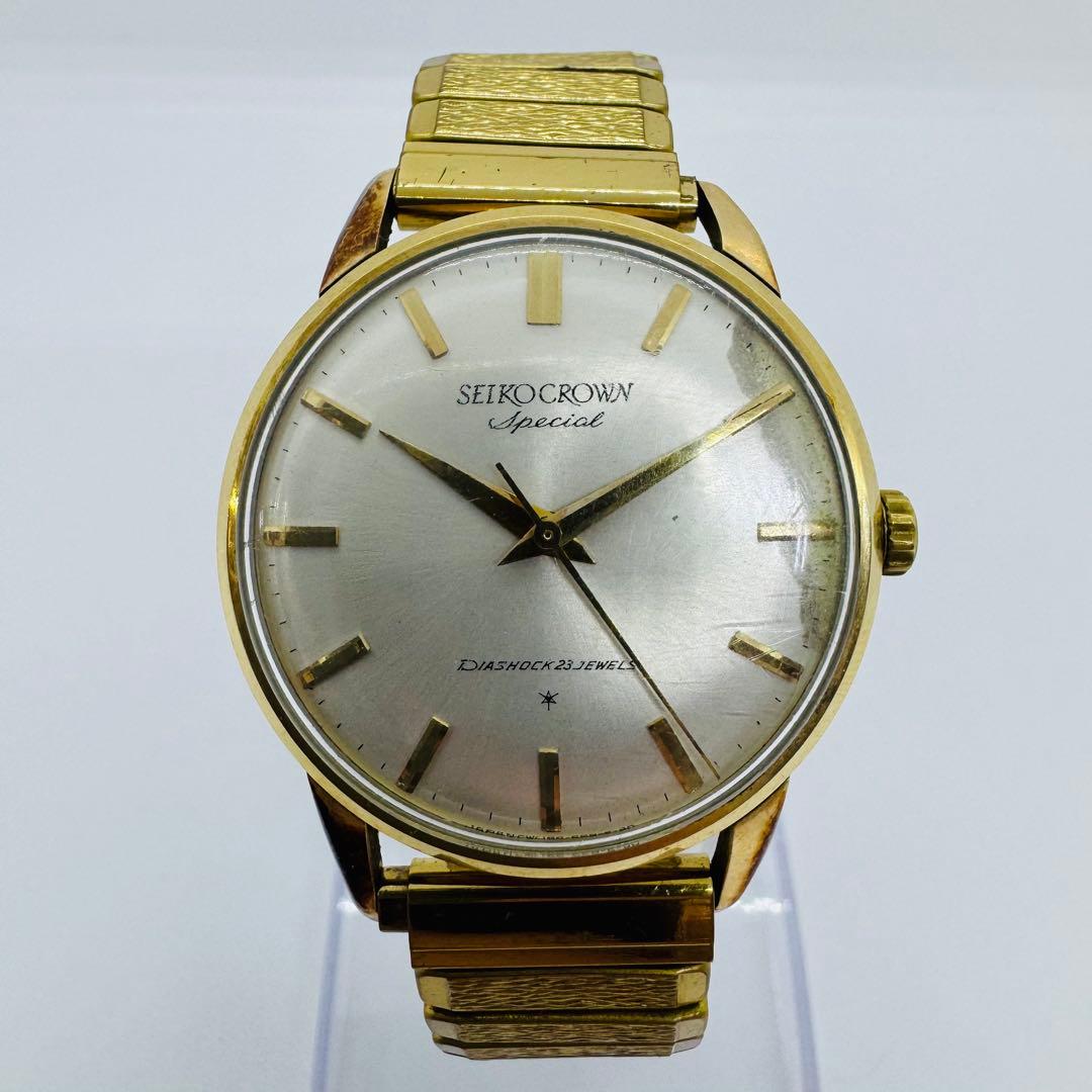 ✨セイコー✨クラウンスペシャル✨23石✨GF✨15021E✨クオーツ✨腕時計✨