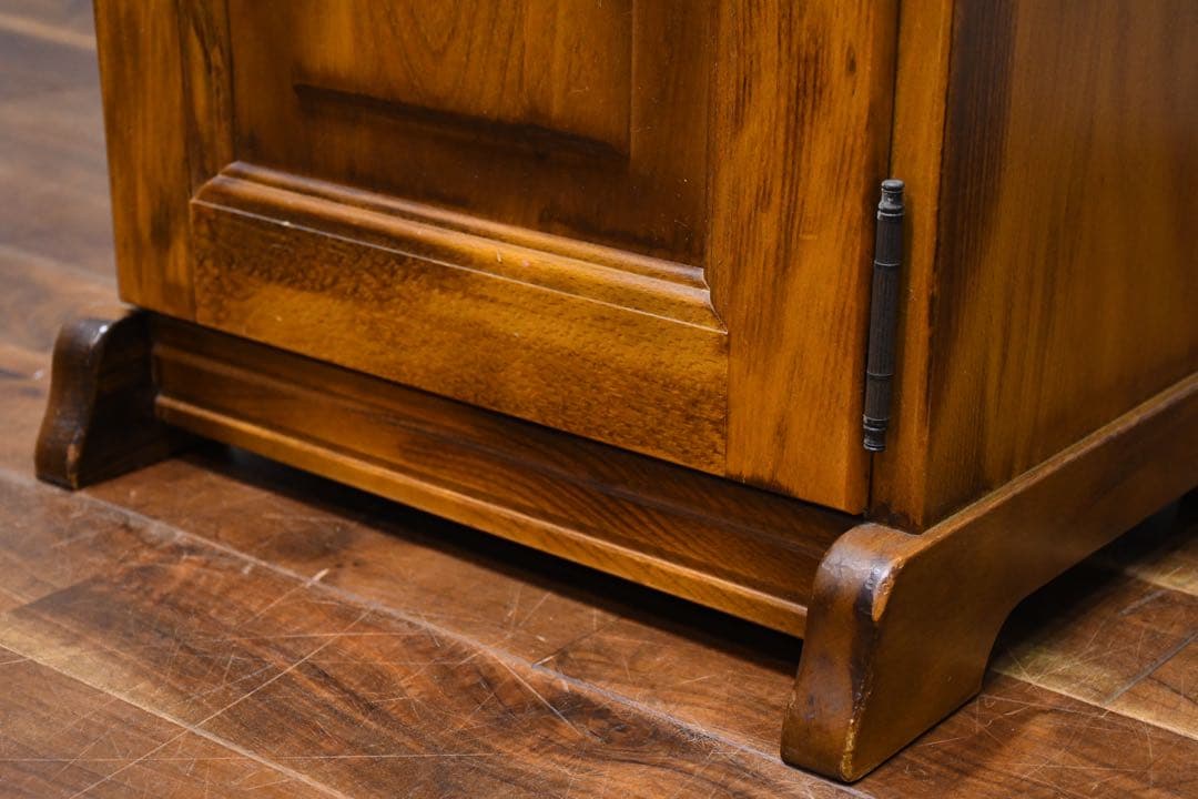 ECK53 オールドカリモク コロニアル 電話台 飾り台 花台 カタカナ表記