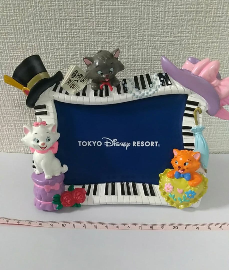 おしゃれキャット　マリーちゃん　置物　フォトフレーム　フィギュア　ディズニー