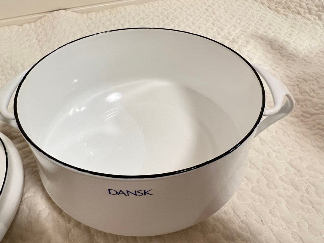 ダンスク ホワイト 新品未使用 両手鍋 18cm DANSK
