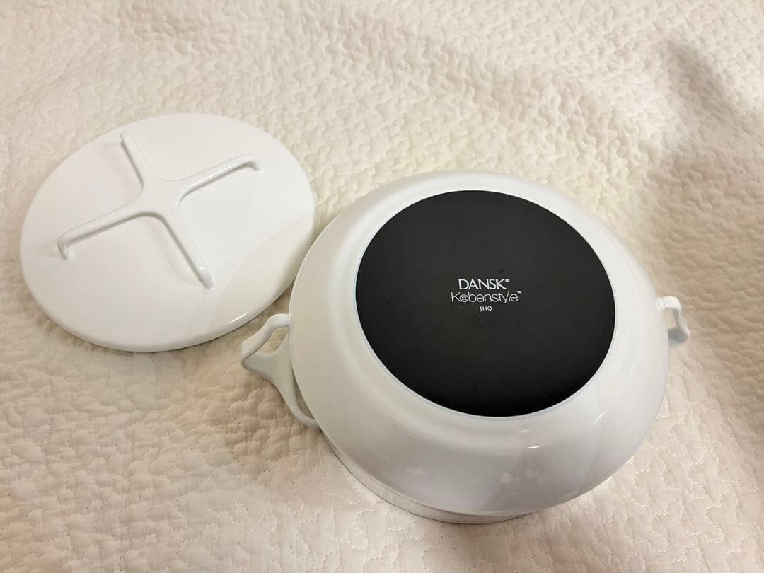 ダンスク ホワイト 新品未使用 両手鍋 18cm DANSK