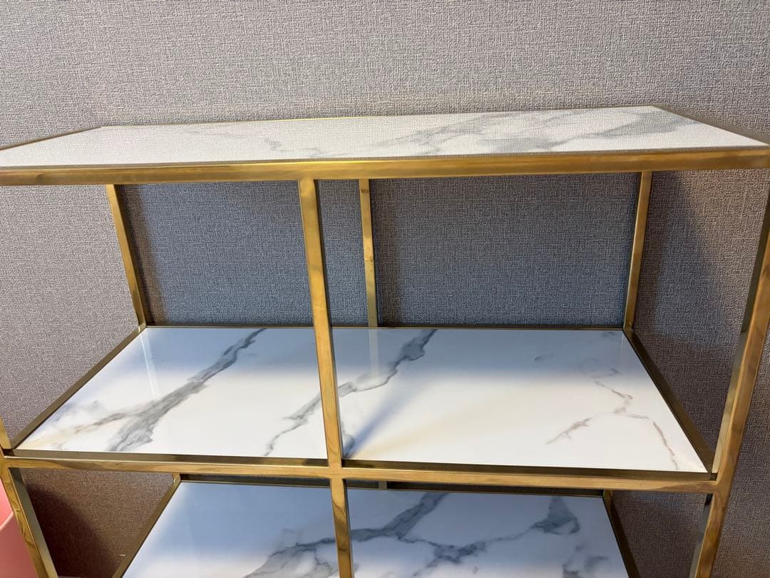 Francfranc フランフラン レーヌ シェルフ 棚 2s 4段　大理石調