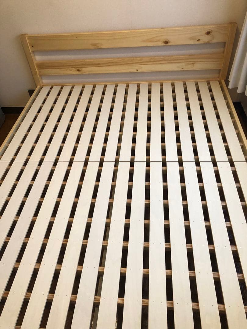 無印良品ベッドクイーン& IKEAマットレス 【ほぼ未使用】美品【直接受取希望】