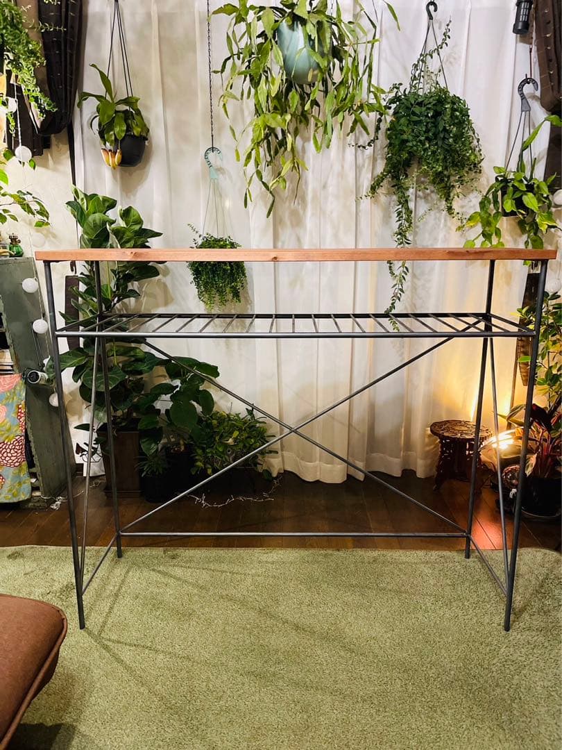 デスク　テーブル　カウンターラック　アイアン家具　ハンドメイド　オーダーメイド