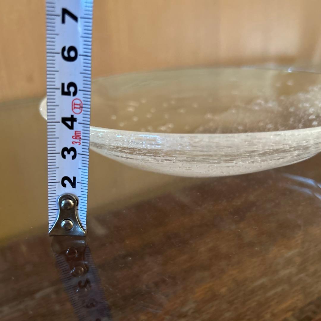 新品◆108荒川尚也　気泡　アワガラス平鉢M 16.0cm 2枚　宙吹きガラス