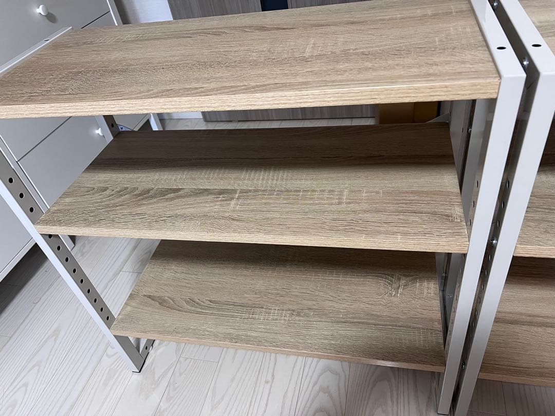 【本日限定価格】LOWYA オープンラック シェルフ 2個セット 可動棚