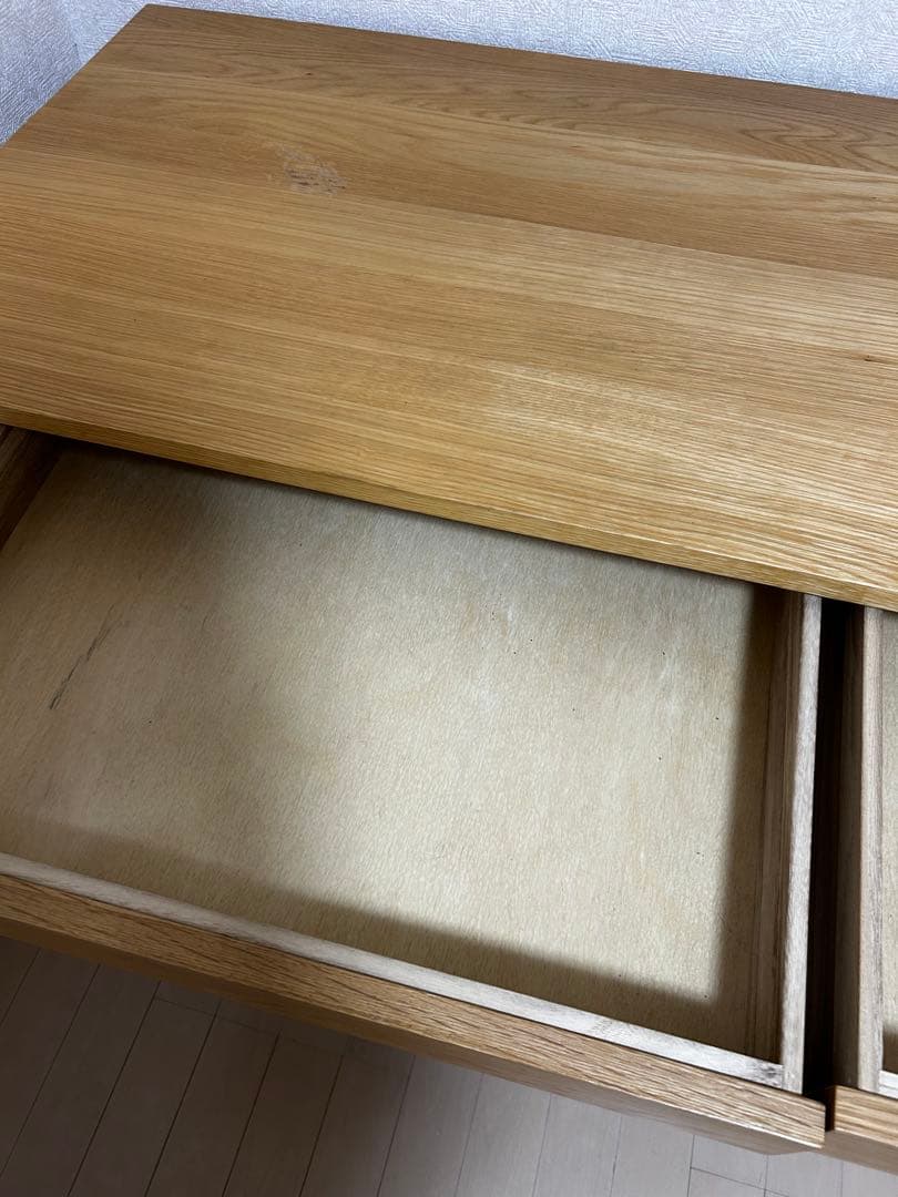 無印良品●無垢材デスク