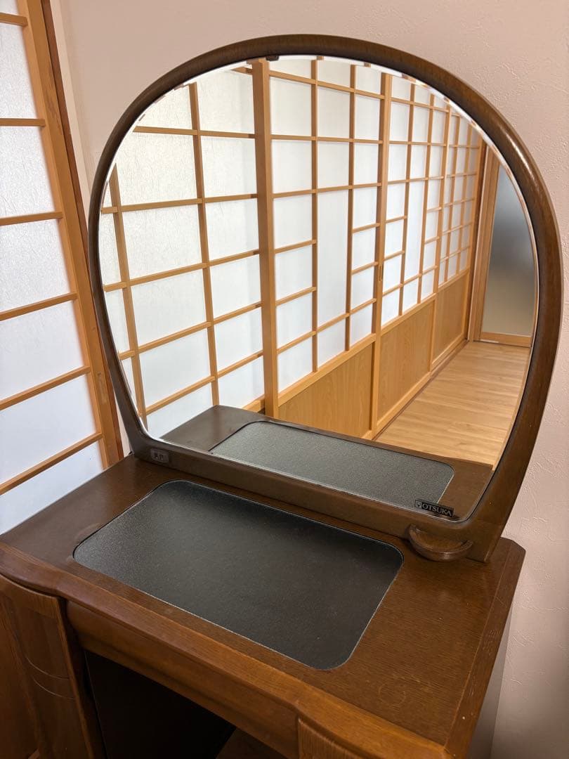 大塚家具 木製ドレッサー 鏡台 椅子なし - メルカリ