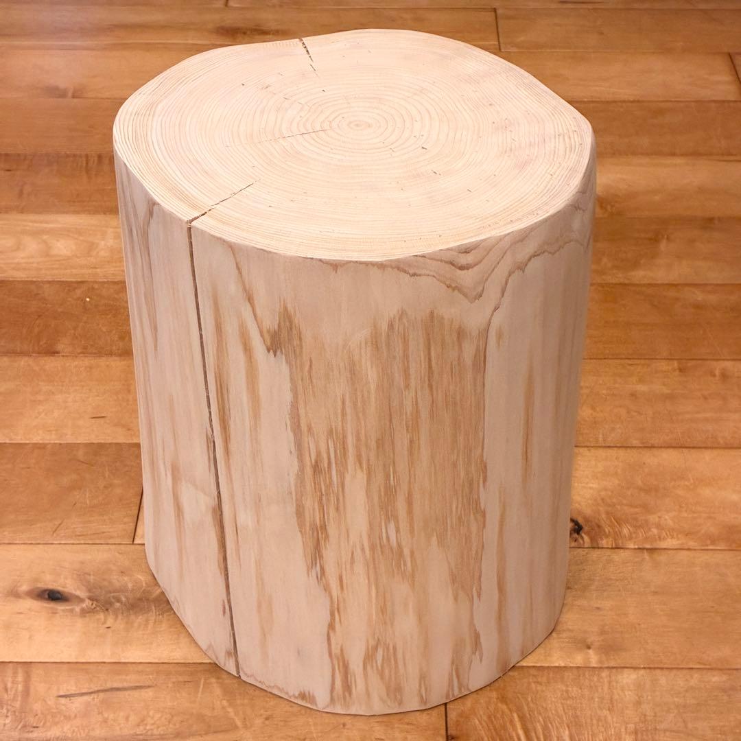 檜 丸太 スツール 椅子　No.1506