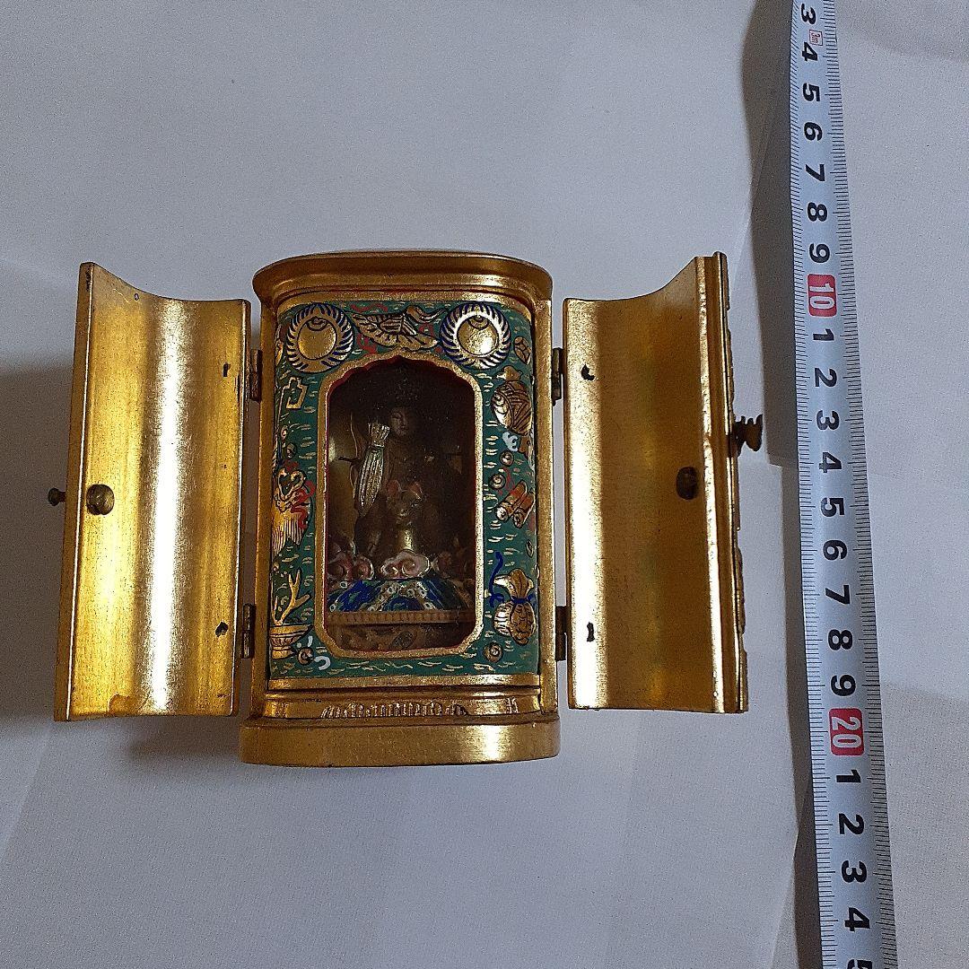 レア　稲荷神像　仏像　厨子　F