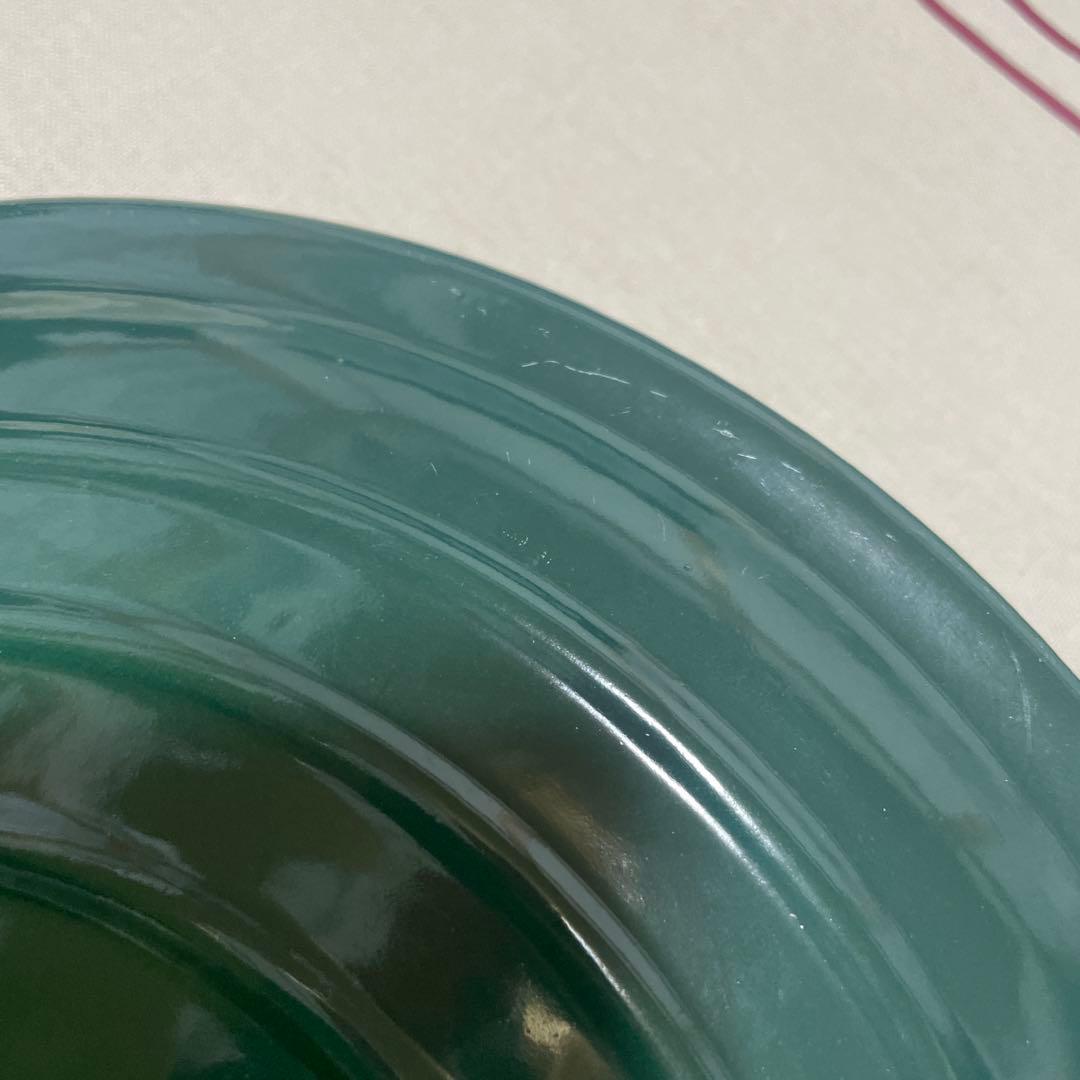 《廃盤希少》ルクルーゼ 24cm 希少 カクタスグリーン ココットロンド