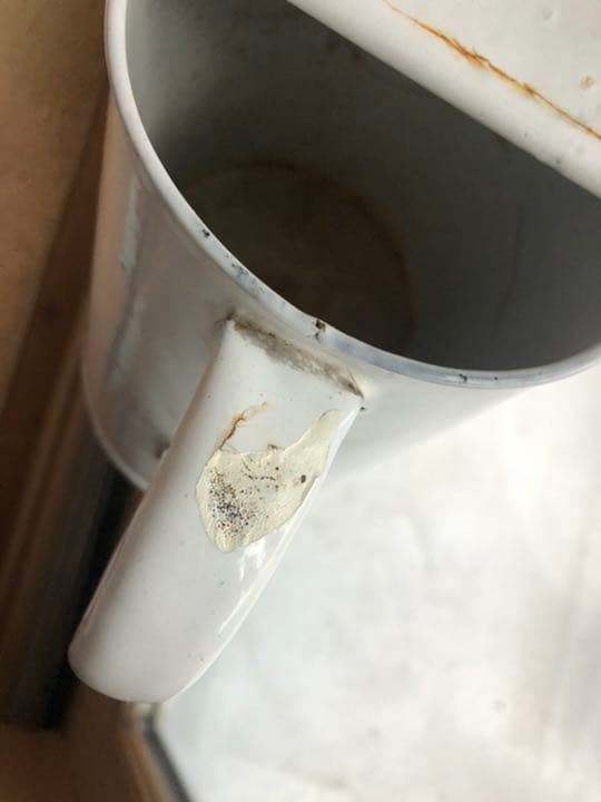 期間限定値下げ！アンティーク　ホーロー　ジョウロ