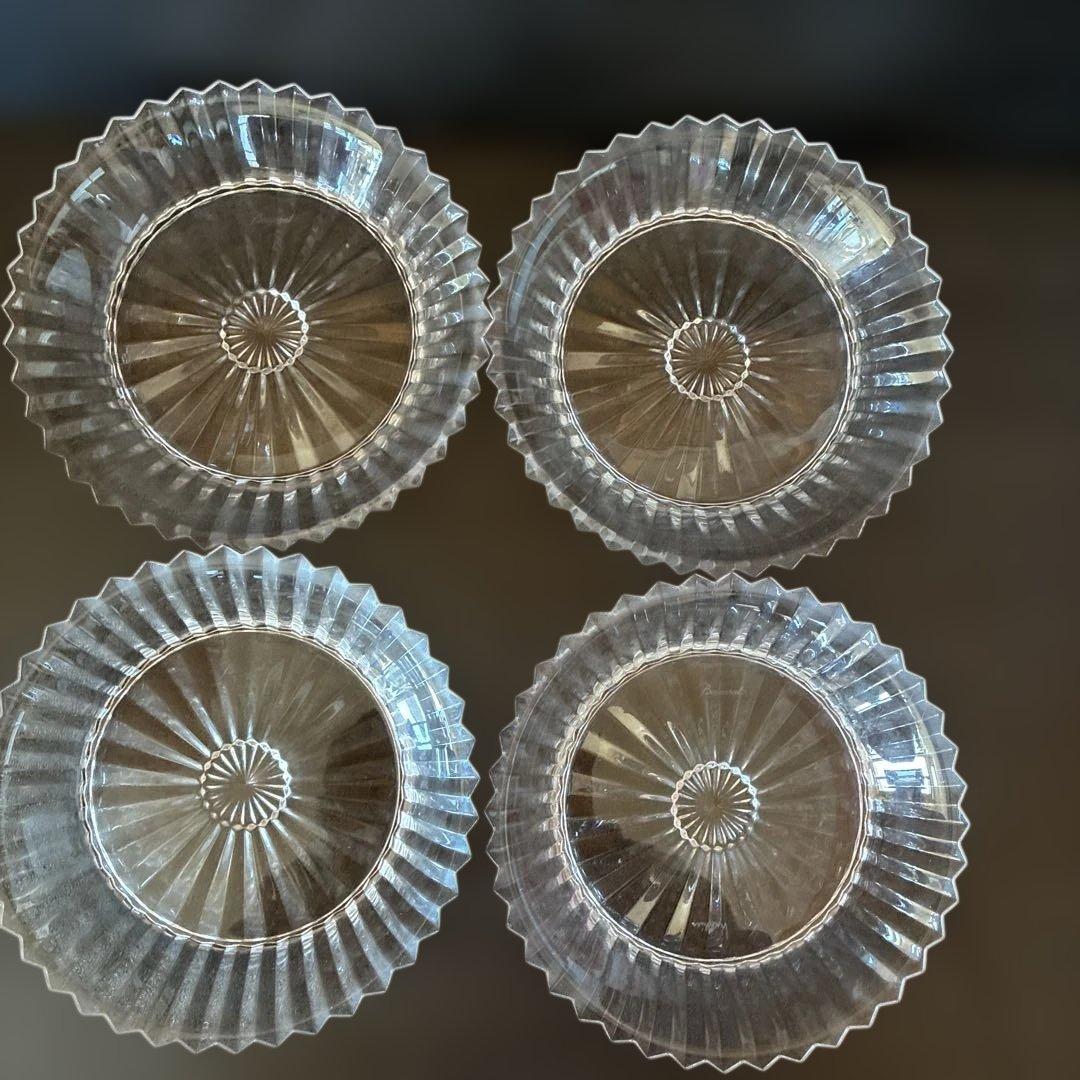 Baccarat ミルニュイ サラダプレート 4枚セット　19.5cm