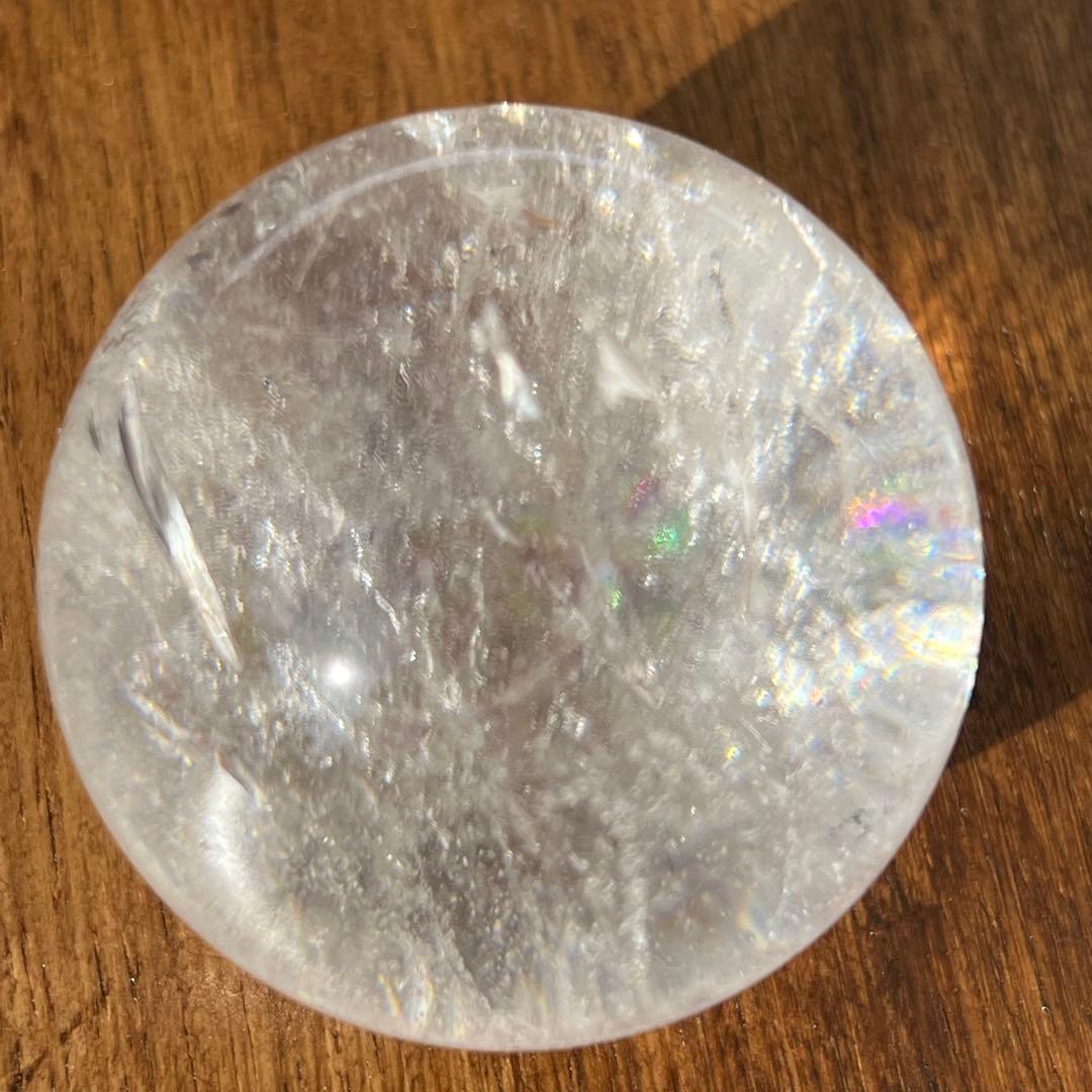 ✨透明度とレインボーの共演✨レインボー ヒマラヤ水晶 水晶 丸玉 天然石 原石