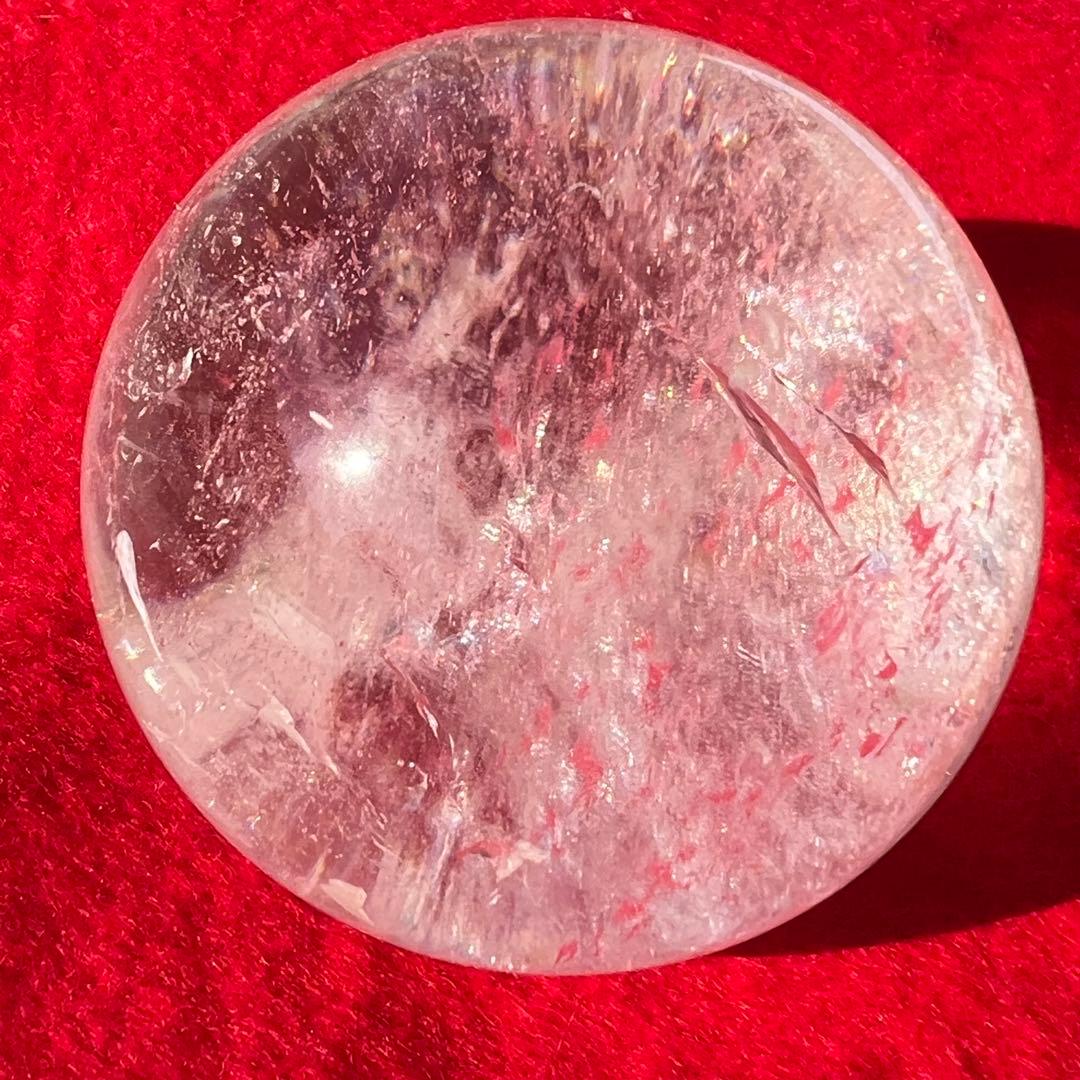 ✨透明度とレインボーの共演✨レインボー ヒマラヤ水晶 水晶 丸玉 天然石 原石