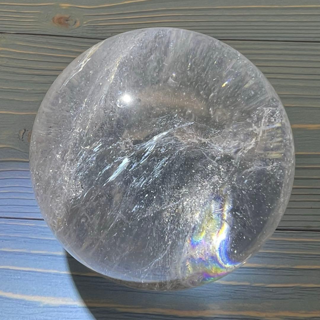 ✨透明度とレインボーの共演✨レインボー ヒマラヤ水晶 水晶 丸玉 天然石 原石
