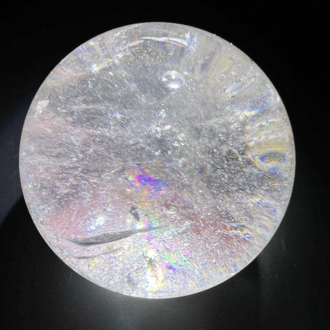 ✨透明度とレインボーの共演✨レインボー ヒマラヤ水晶 水晶 丸玉 天然石 原石