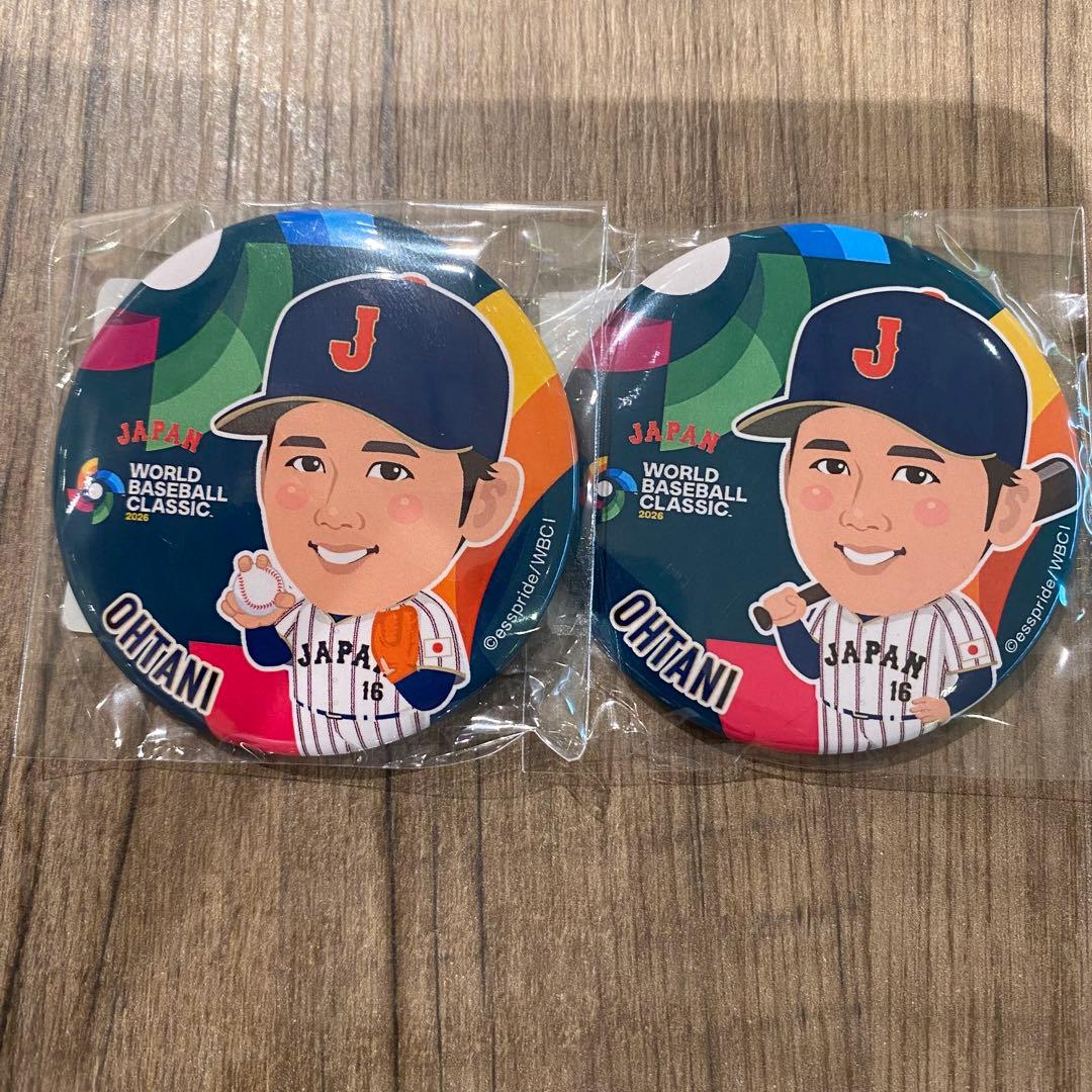 2個セット WBC 侍ジャパン 缶バッジ 大谷翔平 b - メルカリ