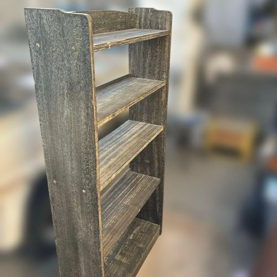 ビンテージ ヴィンテージレトロ　書棚　本棚　シェルフ　古家具　古道具マイナスネジ