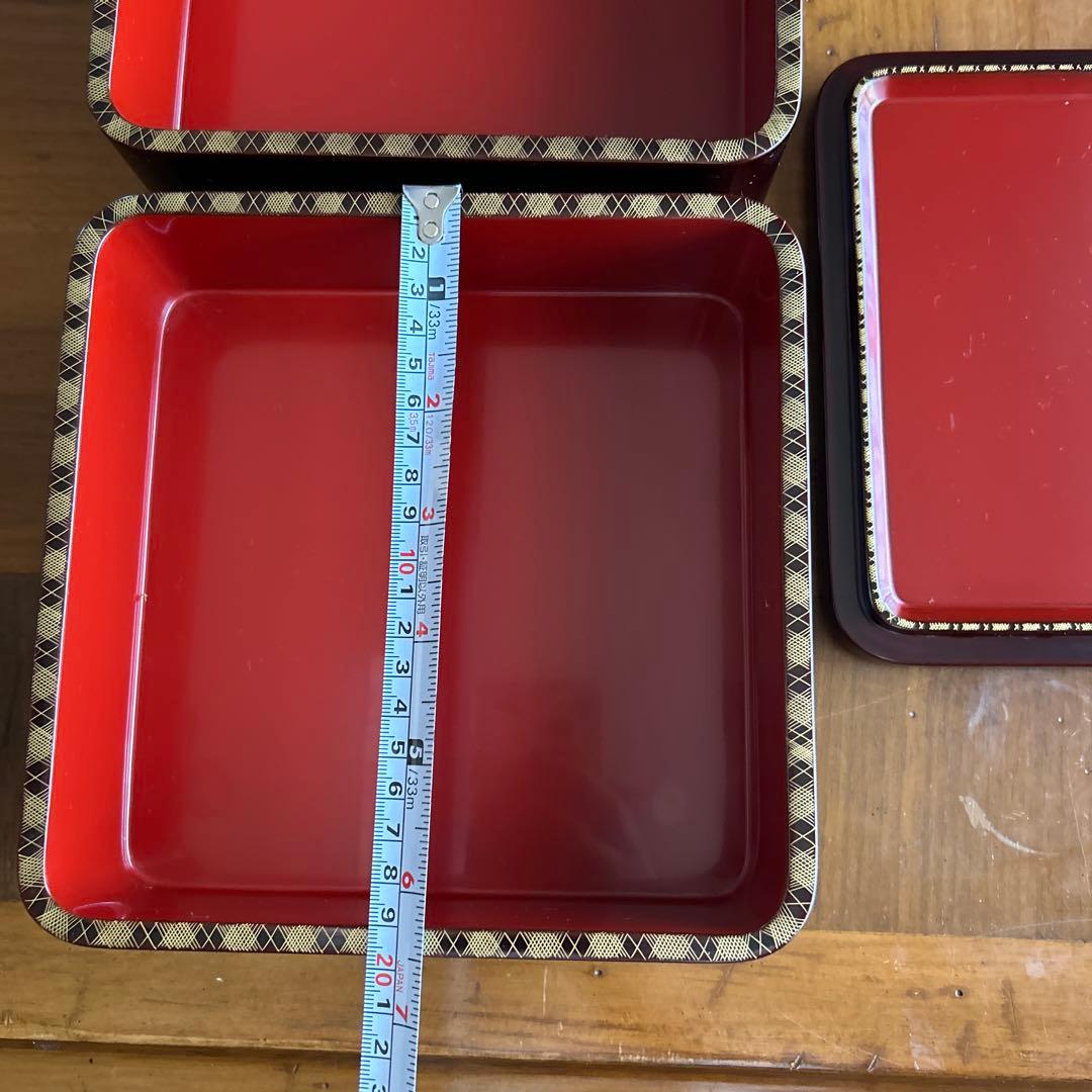 輪島塗り漆器 重箱２段2個セット　美品